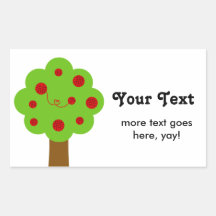 Yarn Tree Knit Crochet label Sticker christmas