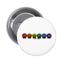 Yarnoholics Anonymous Fluffy Rainbow Sheep Buttons