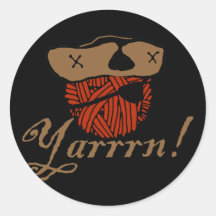 Yarrn Round Stickers