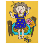 Yawning Bedtime Girl Flyer Design
