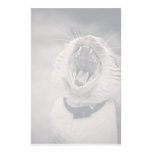 Yawning cat stationery
