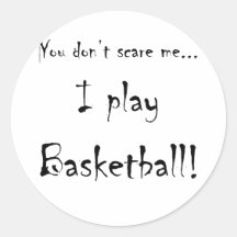 YDSM...BASKETBALL ROUND STICKERS