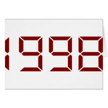 Year of birth - 1998 - Birthday Greeting Cards