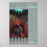 Year of growth 2007 poster calendar by Anjo Lafin posters