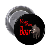Year Of The Boar Button