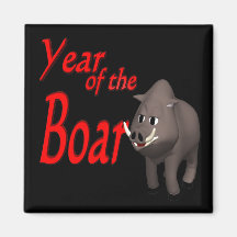 Year Of The Boar Magnets