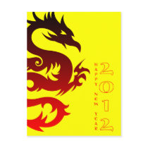 year of the dragon chinese symbol postcards