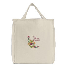 Year of the Dragon Embroidered Totebag