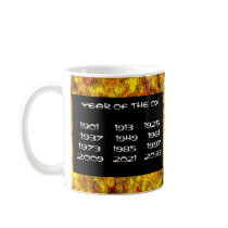 Year of the Ox: Gold and Red Coffee Mug