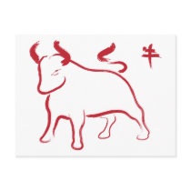 Year of the Ox Postcard