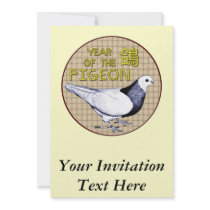 Year of the Pigeon Invitations
