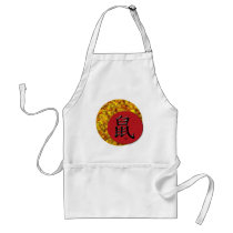 Year of the Rat : Red and Gold Apron