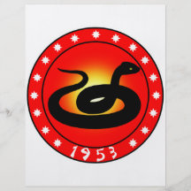 Year of the Snake 1953 Personalized Flyer