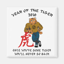 Year of The Tiger 2010 Men's Refrigerator Magnet