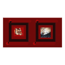 Year of the tiger 2010 photo greeting card