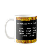 Year of the Tiger: Gold and Red Mug