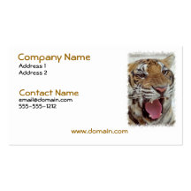 Year of Tiger Business Card