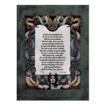 Yeats "accueil carte postale victorienne de Sidhe"