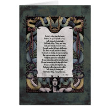 Yeats "Hosting of the Sidhe" Victorian Art Card