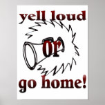 yell loud cheer poster posters