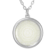 YELLO018 PALE YELLOW DECORATIVE PATTERN BACKGROUND PENDANT