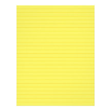 Yellow 0556199 Lined Personalized Letterhead