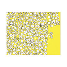 Yellow Abstract Gallery Wrap Canvas