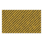 Yellow and Black Hazard Stripes Texture Sticker