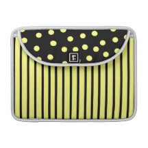 Yellow and Black Macbook Pro Sleeve