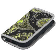 Yellow and Black paisley Rickshaw Folio Planner