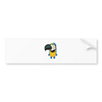 Yellow and Blue Parrot - My Conservation Park Bumper Stickers