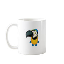 Yellow and Blue Parrot - My Conservation Park Coffee Mugs