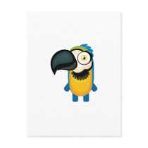 Yellow and Blue Parrot - My Conservation Park Post Card
