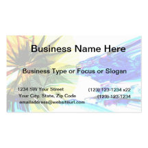 Yellow and Blue Zoomed Rides on White Abstract Business Card Templates