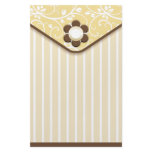 Yellow and Brown Clutch Stationery