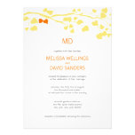 Yellow And Orange Fall Wedding Template Invitation