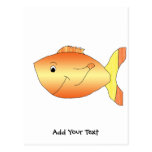 Yellow and Orange Goldfish Postcard