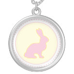 Yellow and Pink Bunny Necklace