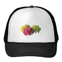 Yellow and Pink Carnations Trucker Hats