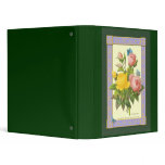 Yellow and Pink Roses Botanical Art Binder