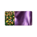Yellow and Purple Tulips Custom Address Labels