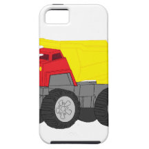 Yellow and Red Dump Truck Construction Vehicle iPhone 5 Covers