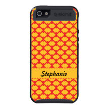 Yellow and Red Pattern iPhone 5 Case