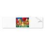yellow and red tulips bumper sticker