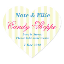 Yellow and white  Candy Shoppe Sticker
