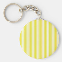 Yellow and White Stripes Key Chains