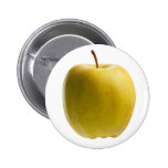Yellow apple pinback buttons
