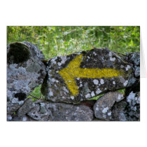 Yellow Arrow on Fence Card cards