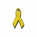 yellow awareness ribbon