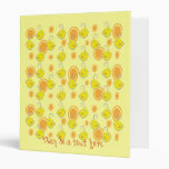 yellow baby bird binder